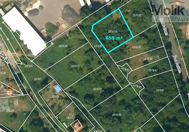 Prodej stavebního pozemku 655 m²